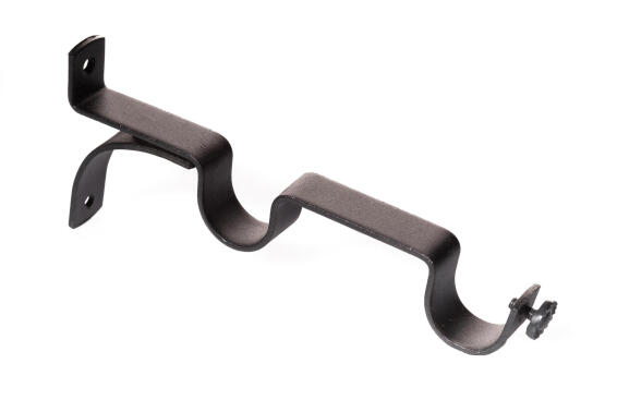 28MM DOUBLE BRACKETS (2PCS) - MATT BLACK
