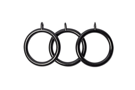 50MM RINGS (10-PACK) PLASTIC MATT BLACK
