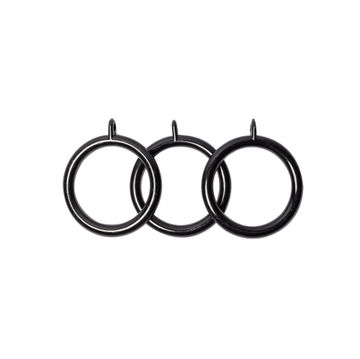 50MM RINGS (10-PACK) PLASTIC MATT BLACK