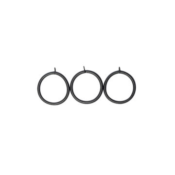 50MM RINGS - METAL MATT BLACK (10-PACK)