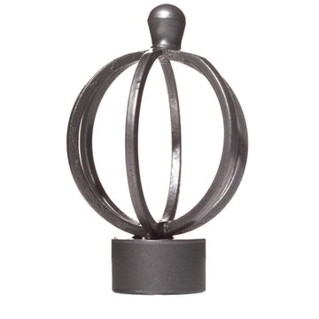 28MM BASKET FINIAL GUN METAL (2PCS)