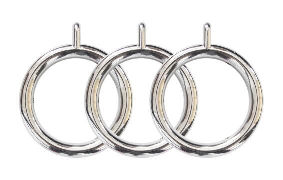 28MM RINGS (10) - CHROME