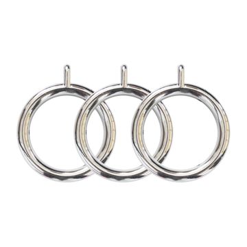 28MM RINGS (10) - CHROME