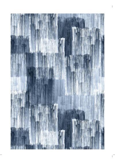 PRINT BLUE SET 3 30X40CM