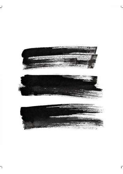 PRINT BRUSHSTROKES 30X40CM