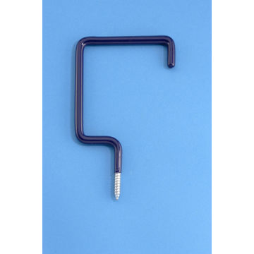 SQUARED HOOK 9 MM COATED