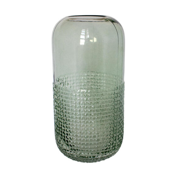VASE WITH SQUARE PATTERN ON LOWER PART