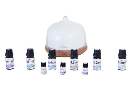 Alva essential  oil diffuser  & 9pc oils  value bundle