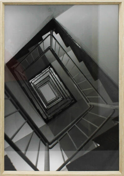 Print swirl stairway frame 60x90cm