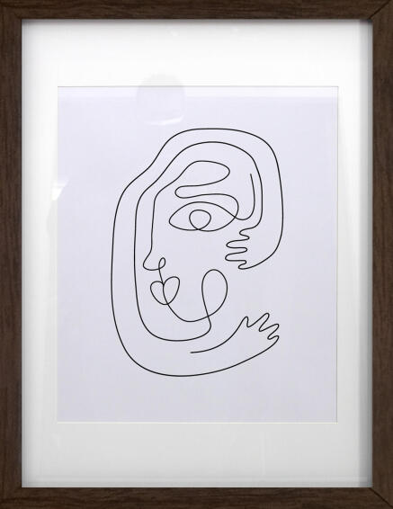 PIC FRAME WALNUT WOOD 50X70 INSPIRE