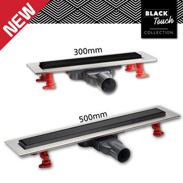 SLIM CHANNEL VENISIO MATT BLACK 500MM+