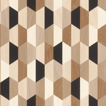 Wooden geometry wallpaper 10.5x0.53m