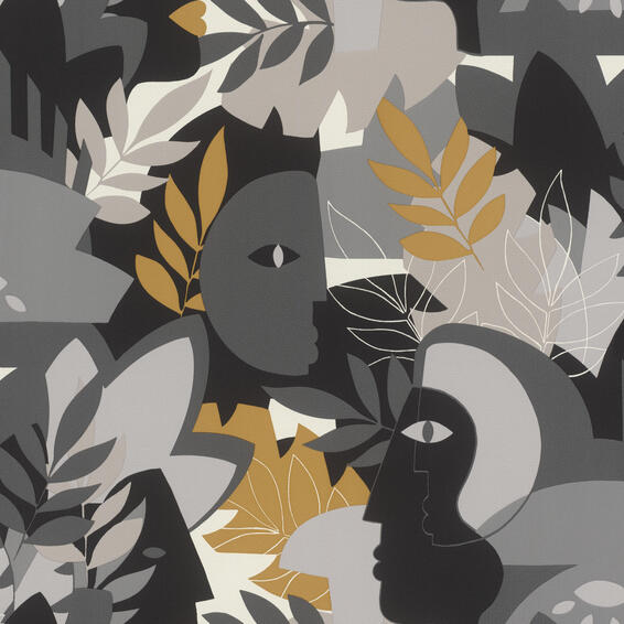 Abstract botanical wallpaper 10.5x0.53m