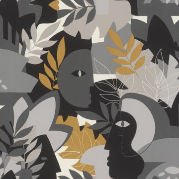 Abstract botanical wallpaper 10.5x0.53m