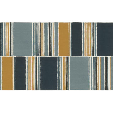 WALLPAPER BLUE STRIPED 0.5MX53CM