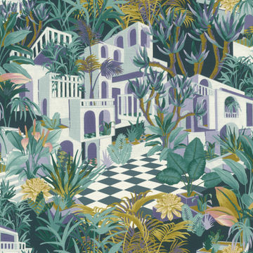 Tropical house wallpaper 200cmx280cm