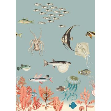 Fishes Wallpaper Panel 200x280cm