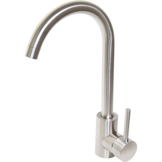 Blutide Kitchen Sink Mixer Tap Single Lever Brushed Stainless Steel
