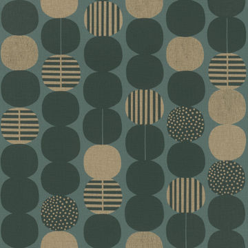 TEAL GREEN GOLD CIRCLE DESIGN, AMAZING C