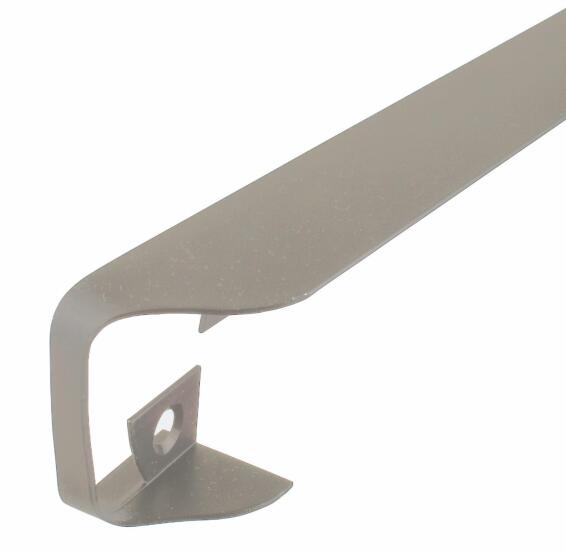 Kitchen Countertop Corner Joint L60Cm X W1,2Cm X H3,2Cm Brushed Nickel