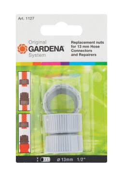 Irrigation, Hose Connector Replacement Nuts, GARDENA, 1127-20, 12.5mm
