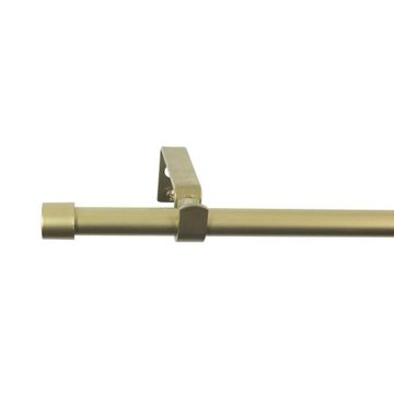Single extandable curtain pole kit d13-16 cap gold 120-210cm inspire