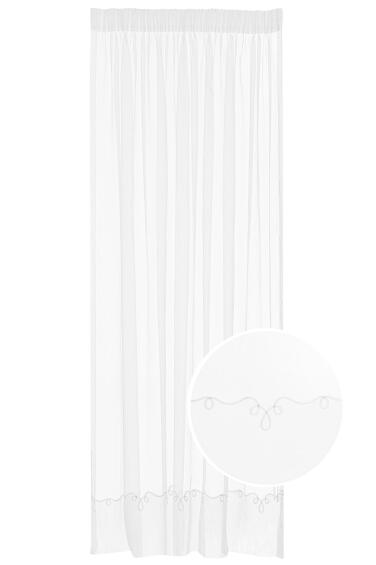 Tape voile curtain cornelly white 500x250cm 
