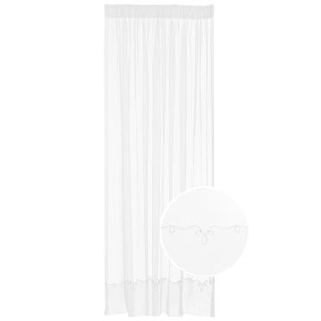 Tape voile curtain cornelly white 500x250cm 