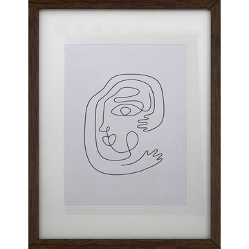 PIC FRAME WALNUT WOOD 70X100 INSPIRE