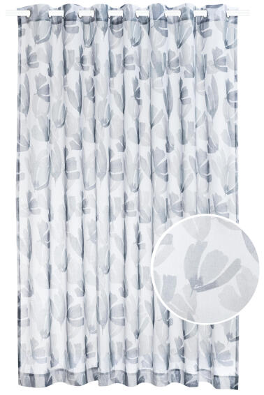 LILLIUM SHEER 265 X 250 EYELET GREY