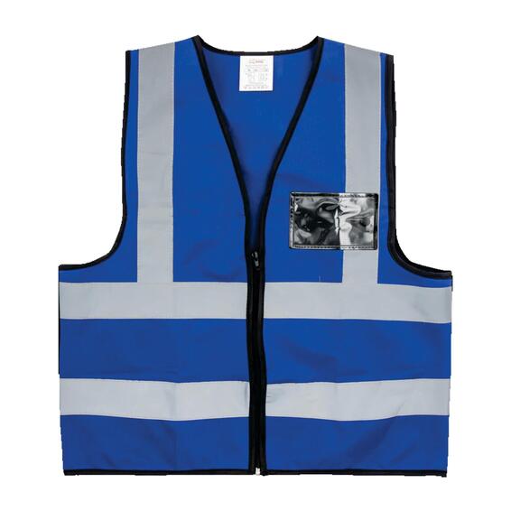 Sleevless reflective jacket blue large