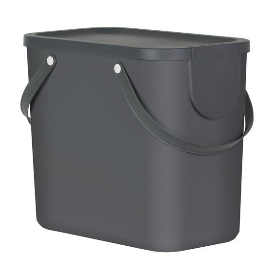 Delinia Plastic Organic Kitchen Dustbin Grey 6L