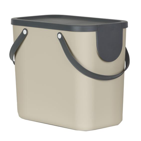 Delinia Trendy Plastic Kitchen Dustbin Taupe 25L LEROY MERLIN South