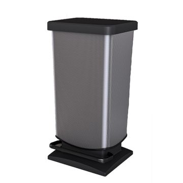 Delinia Simpla Carbone Kitchen Dustbin Plastic  40L