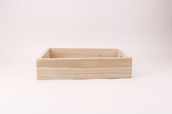 Pine tray small h8.5 x w40 x d30cm