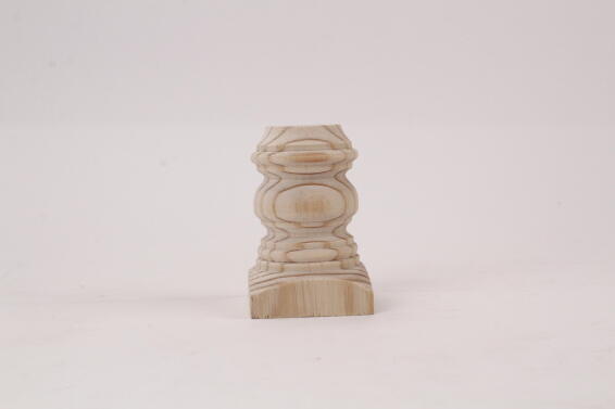 Wooden leg short classic small H100x65x65mm woodturner