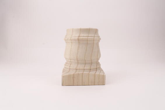 Wooden leg short classic H150x110x110mm woodturner