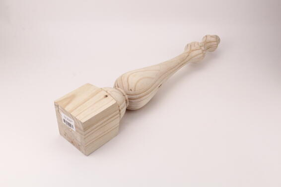 Wooden table leg delux H750x130x130mm woodturner