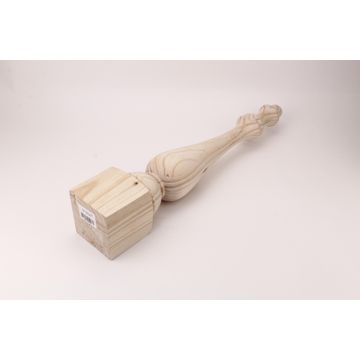 Wooden table leg delux H750x130x130mm woodturner