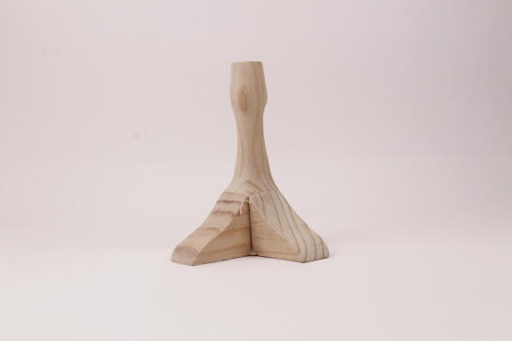 Wooden leg short queen ann H210x45x45mm woodturner