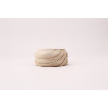 Wooden bed bun flat groove 45mmx90x90mm woodturner
