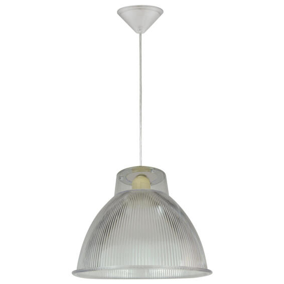pendant light E27 1x60w clear plastic