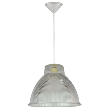 pendant light E27 1x60w clear plastic