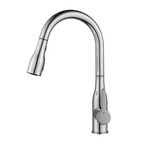 Delinia Fanny Kitchen Sink Mixer Tap Pullout Chrome H42.3cm Spout Reach 25cm