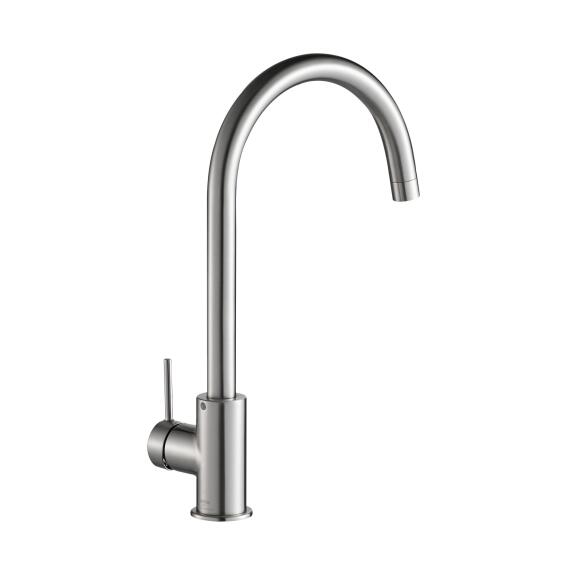 Delinia Loa Kitchen Mixer Tap Brushed Nickel H36.1Cm Spout Reach 25Cm