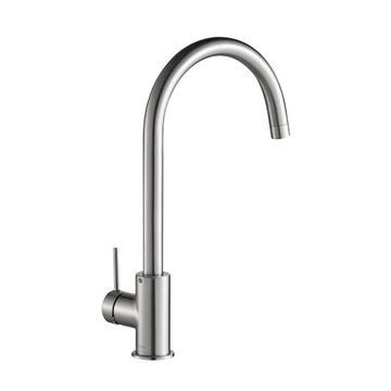 Delinia Loa Kitchen Mixer Tap Brushed Nickel H36.1Cm Spout Reach 25Cm