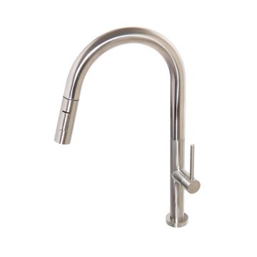 Blutide Kitchen Sink Mixer Tap Pullout Stainless Steel H43.5Cm Spout Reach 23Cm