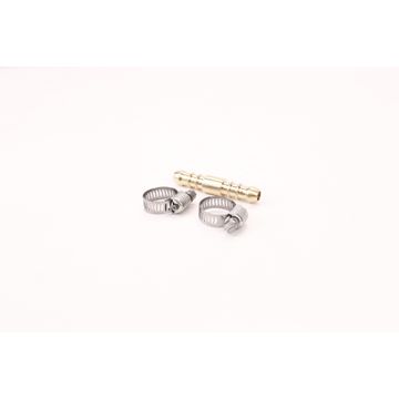 Straight gas hose incl 2 clamps