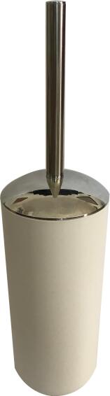 Toilet brush chrome finish abs white