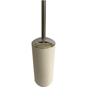 Toilet brush chrome finish abs white